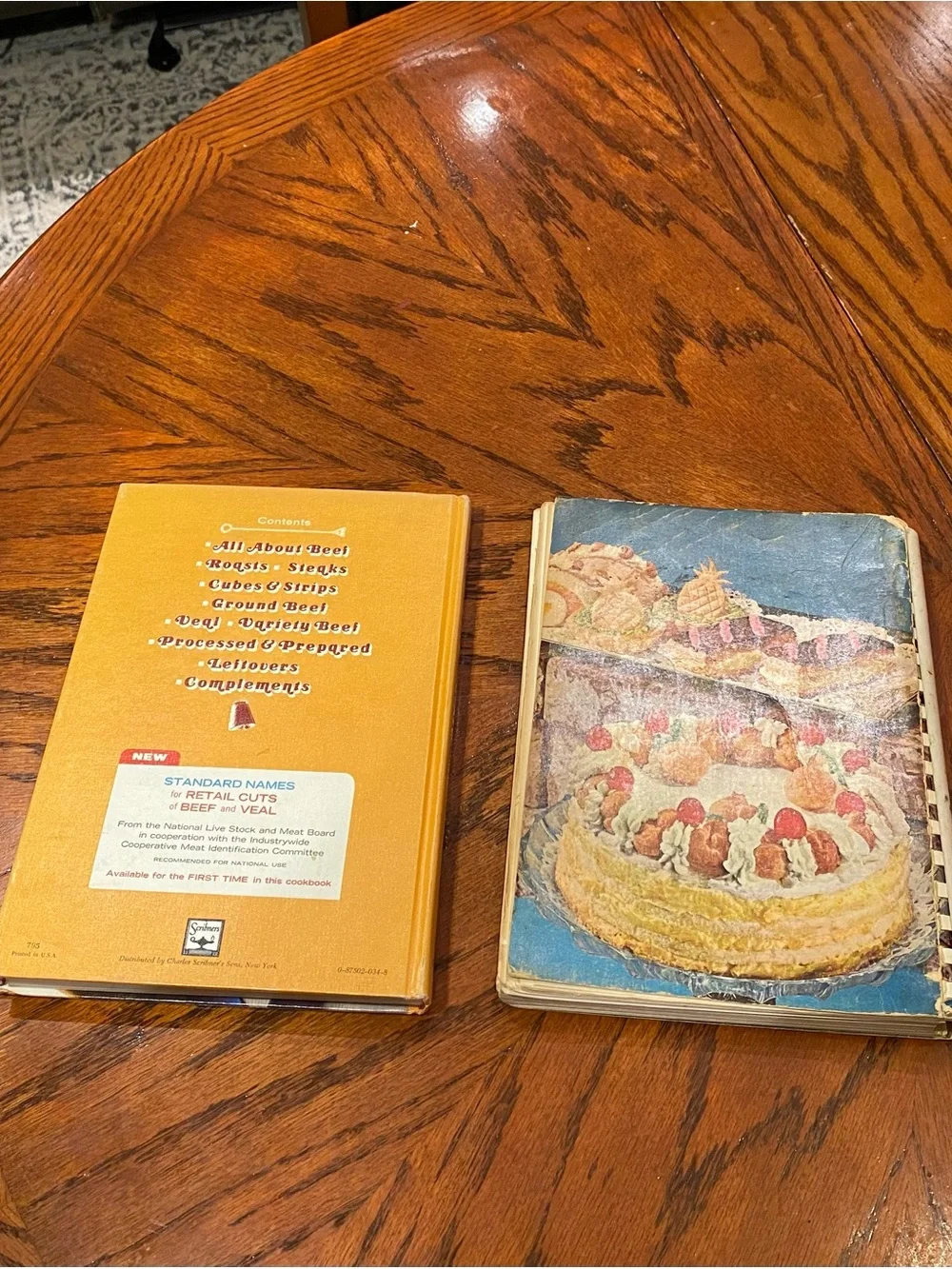 Pair of Vintage Cookbooks - All Beef Cookbook & Beta Sigma Phi Desserts